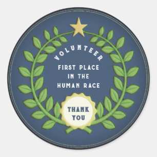 Volunteer Appreciation Classic Round Sticker