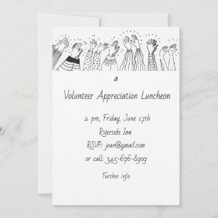 Volunteer Appreciation Luncheon Modern Simple Invitation