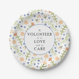 Volunteer Appreciation Paper Plate