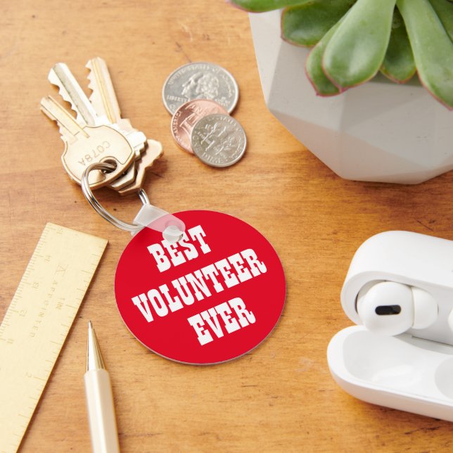 Volunteer appreciation thank you gift key ring (Desk)