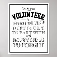 Volunteer Appreciation Thank you office decor wall