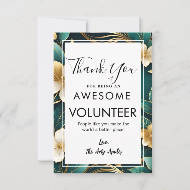 volunteer appreciation week  card (Front)