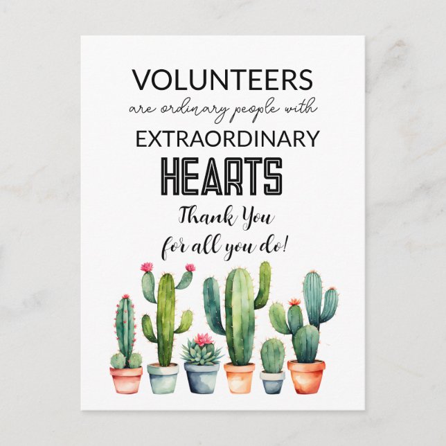 volunteer appreciation week card (Front)
