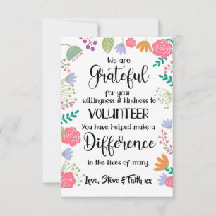 volunteer appreciation week card