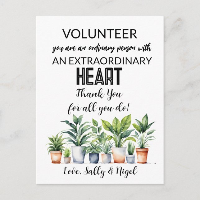 volunteer appreciation week postcard (Front)