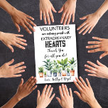 volunteer appreciation week postcard<br><div class="desc">volunteer appreciation week gift,  volunteer appreciation week,  thank you volunteer card</div>