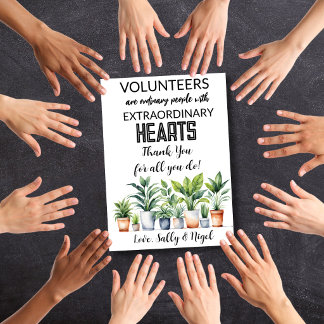volunteer appreciation week postcard