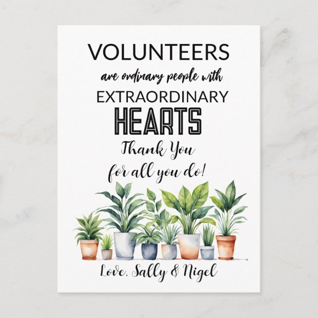 volunteer appreciation week postcard (Front)