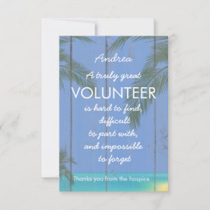 volunteer appreciation week tropical card