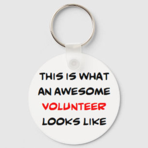 volunteer, awesome key ring