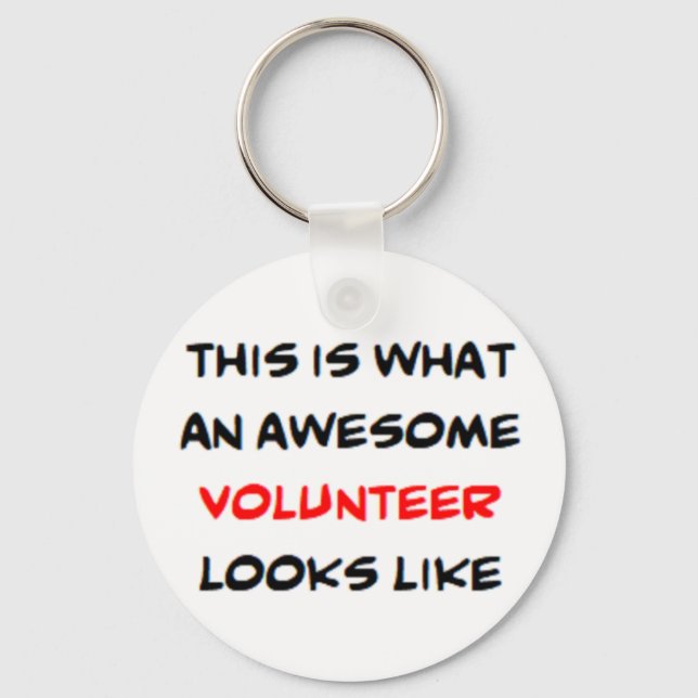 volunteer, awesome key ring (Front)