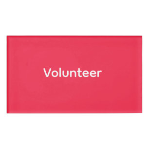 Volunteer Badge - Red