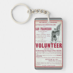 Volunteer Clipper Sailing 1900 Key Ring