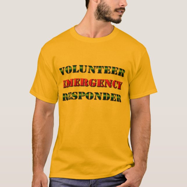 Volunteer Emergency Responder Identification T-Shirt (Front)