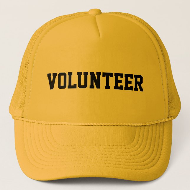 Volunteer Event Label Customised Trucker Hat (Front)