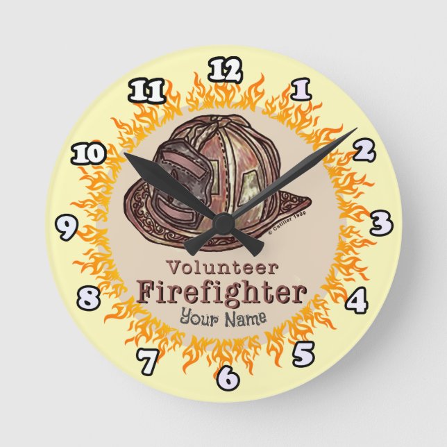 Volunteer Firefighter  clock (Front)
