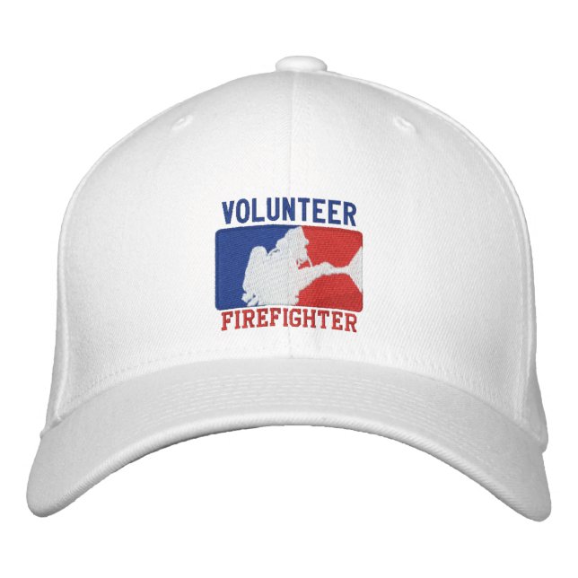 Volunteer Firefighter Custom Embroidery Embroidered Hat (Front)