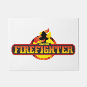 Volunteer Firefighter door mat