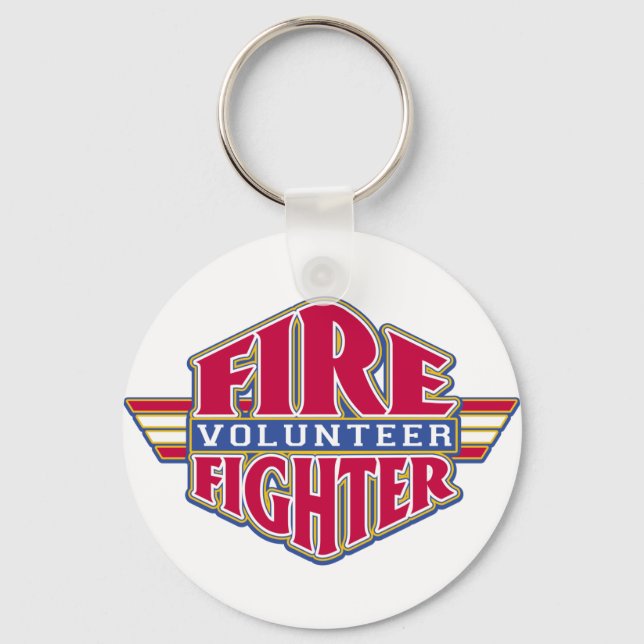 Volunteer Firefighter Key Ring (Front)