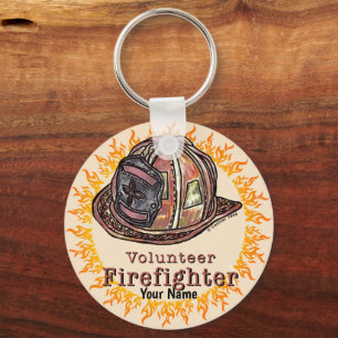 Volunteer Firefighter  keychain