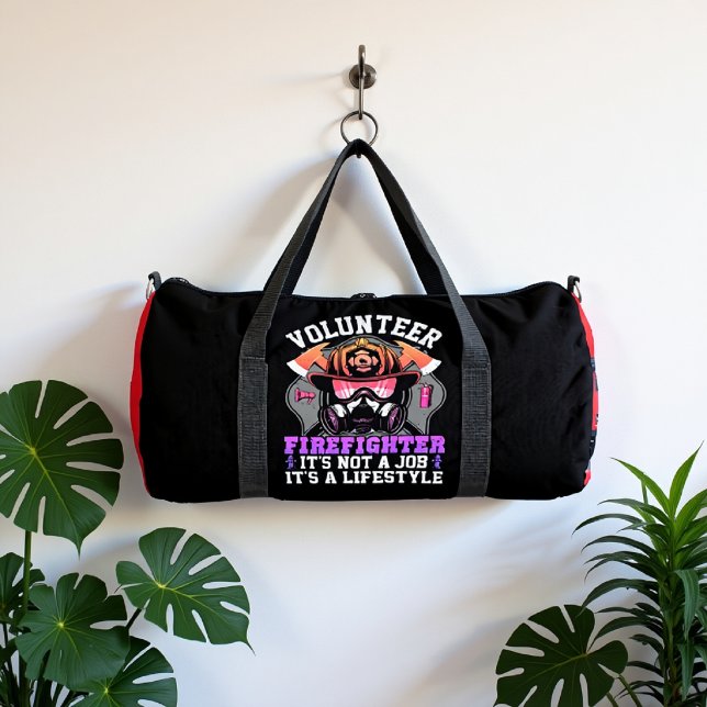Volunteer Firefighter Lifestyle Not Job Duffle Bag (Creator Uploaded)