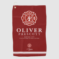 Volunteer Firefighter | Maltese Cross Symbol Red