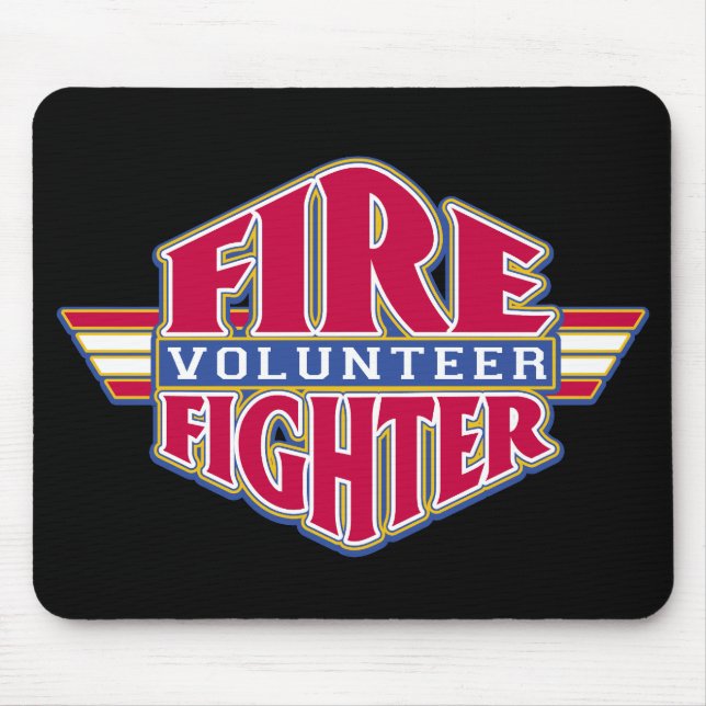 Volunteer Firefighter Mouse Pad (Front)