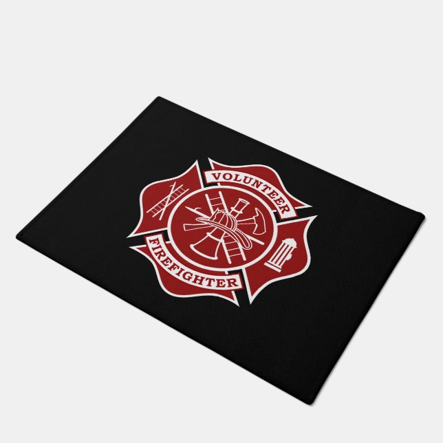 Volunteer Fireifighter Doormat - 18"x24" (Angled)