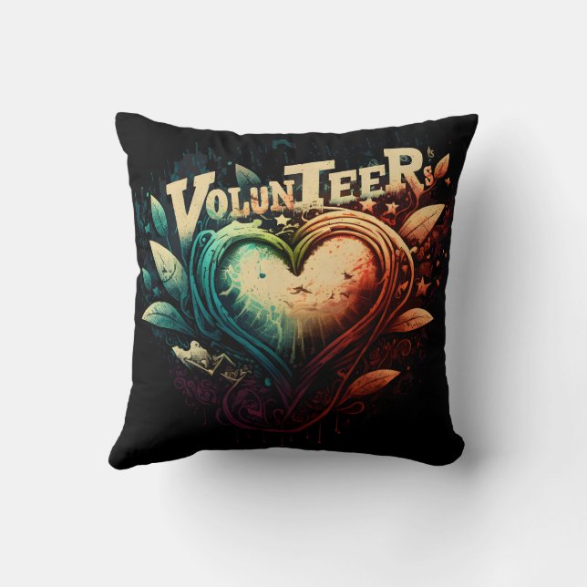 Volunteer heart cushion (Back)