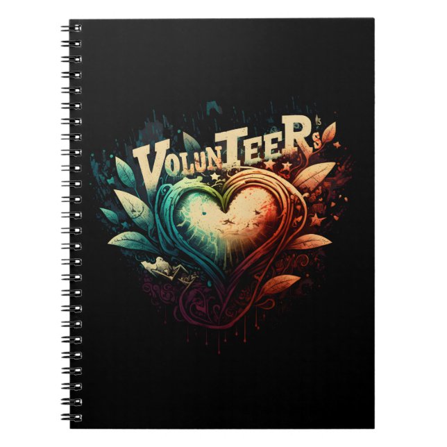 Volunteer heart notebook (Front)