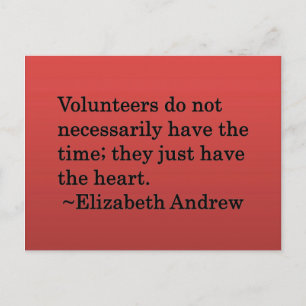 Volunteer Heart Postcard