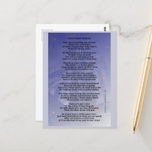 Volunteer Heroes Postcard