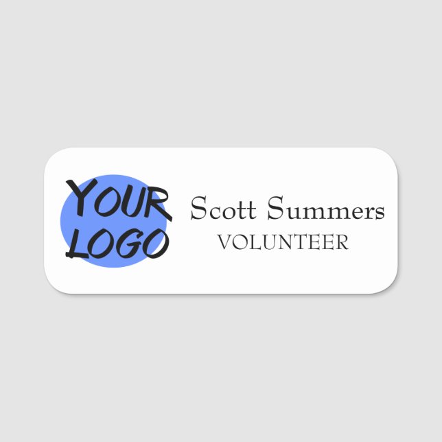 Volunteer Logo Custom Name Tag (Front)