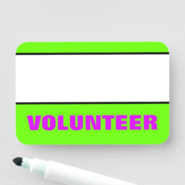 "VOLUNTEER" Name Tag (In Situ)