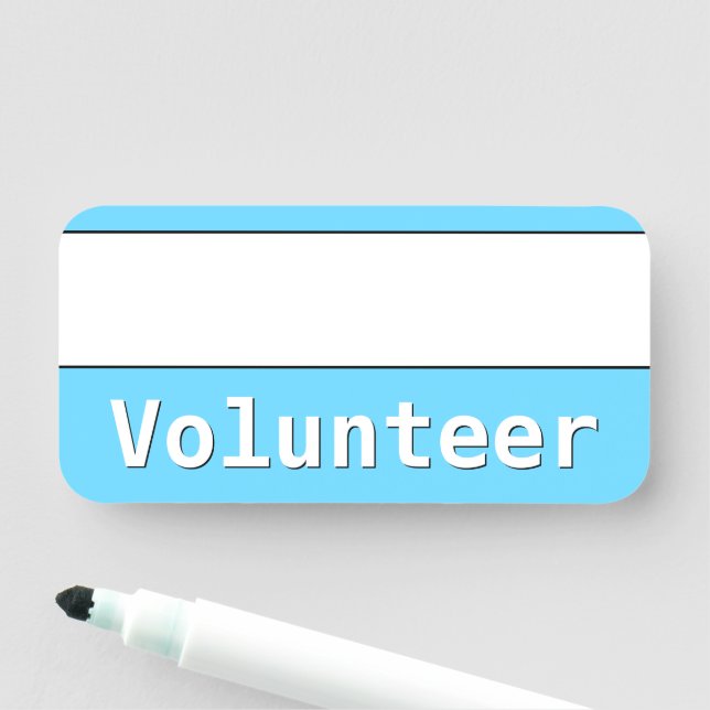 "Volunteer" Name Tag (In Situ)