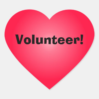 Volunteer: Share Your Heart Sticker