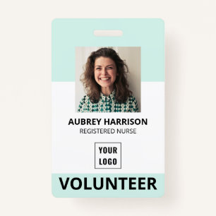 Volunteer Simple Photo ID ID Badge