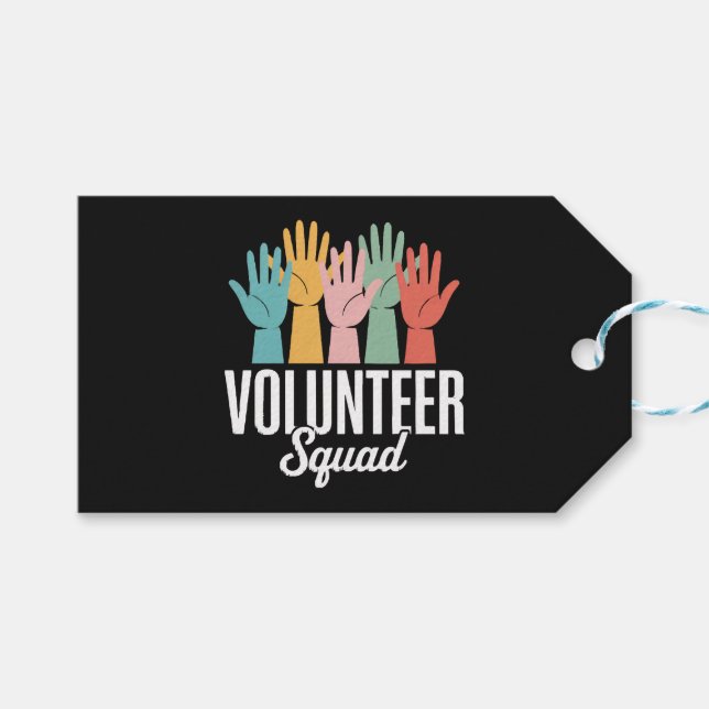 Volunteer Squad Gift Tags (Front (Horizontal))