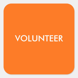VOLUNTEER SQUARE STICKER