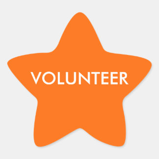 VOLUNTEER STAR STICKER