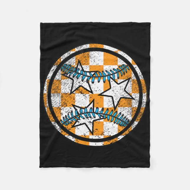 Volunteer State Orange Tennessee Sell Softll Tenne Fleece Blanket (Front)