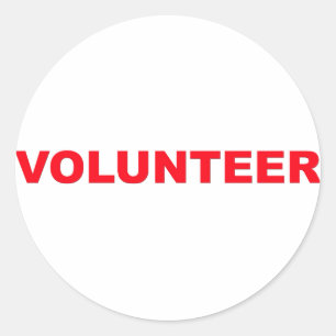 Volunteer sticker