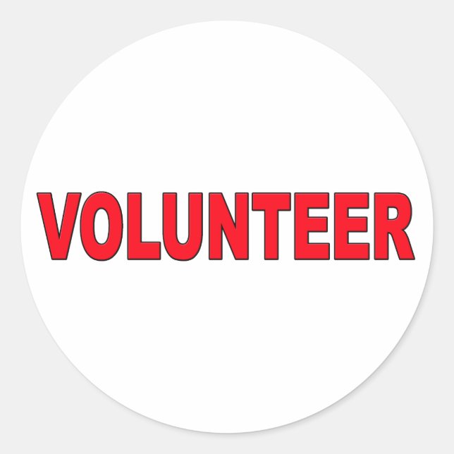 Volunteer sticker (Front)