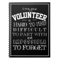 Volunteer Thank you Appreciation Gift script black