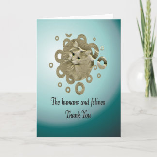 Volunteer Thank You, Cat Rescue Thank You Card