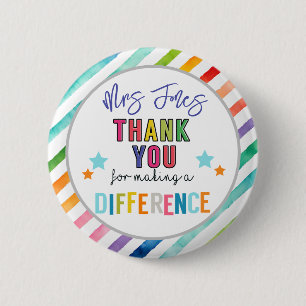 volunteer thank you for making a different 6 cm round badge