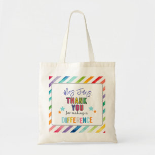 volunteer thank you for making a different tote bag
