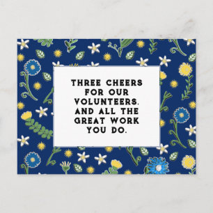 Volunteer Thank You Postcard