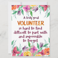 Volunteer Thank you Volunteer appreciation gift