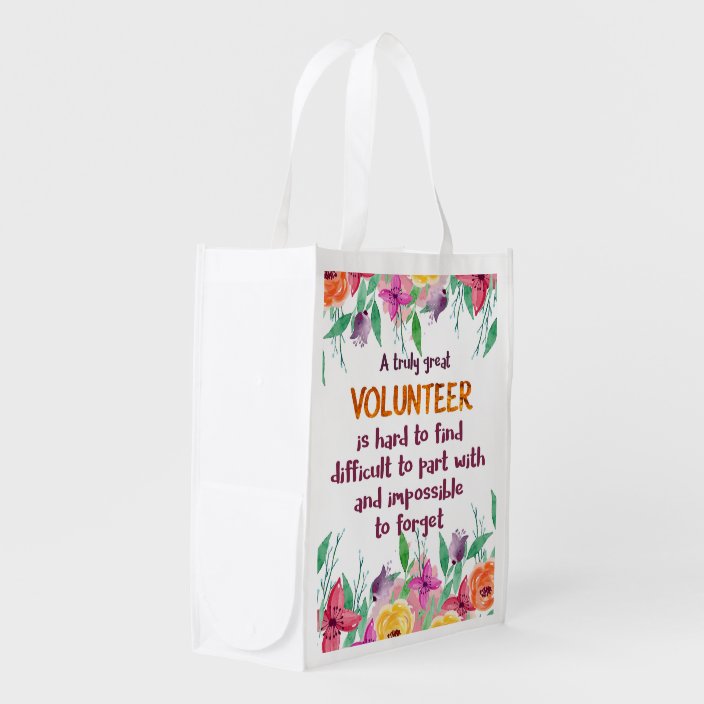 Volunteer Thank you Volunteer appreciation gift Reusable Grocery Bag
